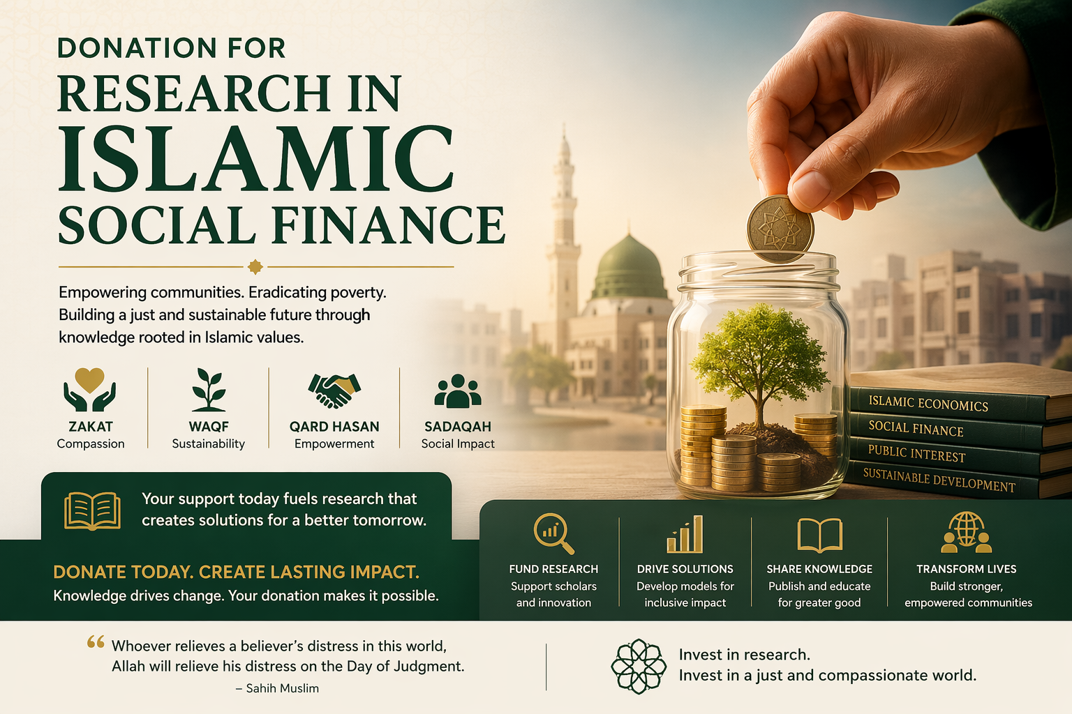 Donation for Research in Islamic Social Finance